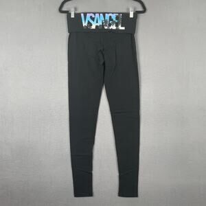 Victorias Secret Leggings Womens Small VS Angel Fold Waist Yoga Pants Athletic